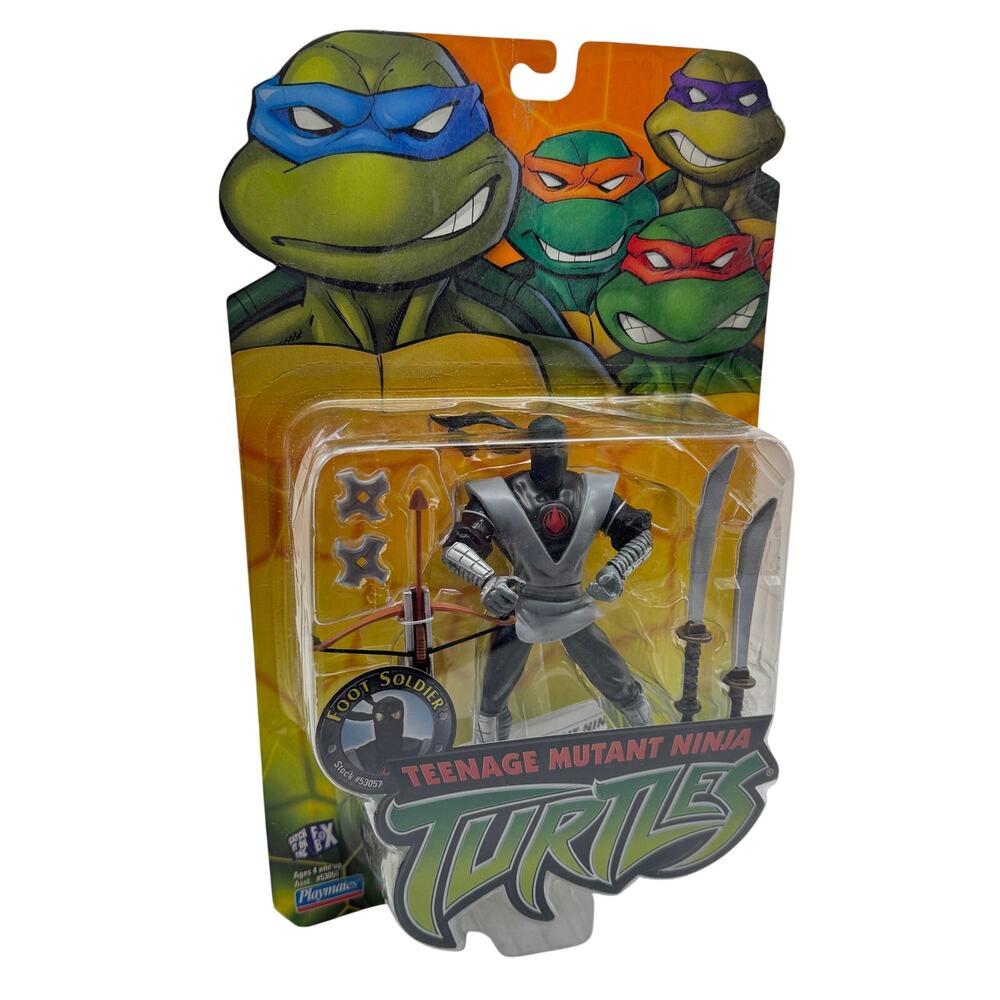 New Sealed Playmates TMNT 2002 Foot Soldier 53057 Ninja Turtles Vintage Toy
